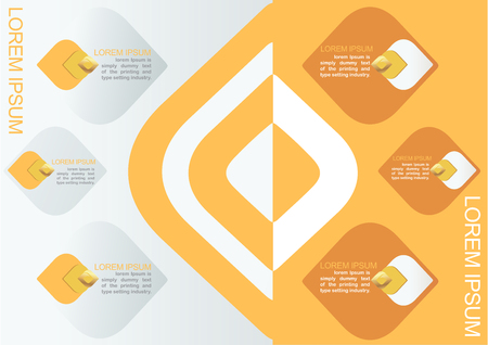 Vector element for Infographic Design,Presentation and chart,Abstract background Ep3のイラスト素材