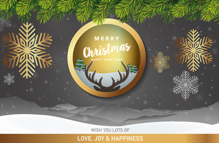 Merry Christmas Background  Illustrationのイラスト素材