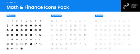 User interface icon pack set. The collection has different icons for applications and websites. Minimal style line icons with editable strokeのイラスト素材