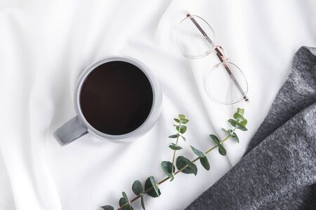 White and gray room setの写真素材