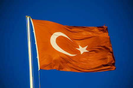 Turkish Flagの写真素材