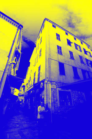 Nice France Narrow Streets,の写真素材