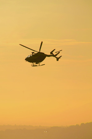 a helicopterの写真素材
