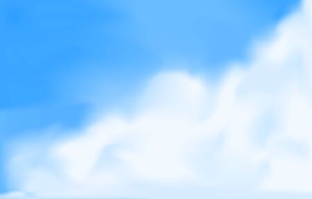 Vector illustration of cumulonimbus with a little blurのイラスト素材