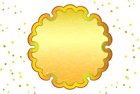 New Year's card material pattern onlyのイラスト素材