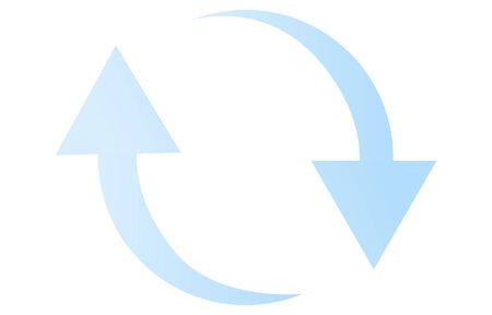 Exchange image icon, light blueのイラスト素材