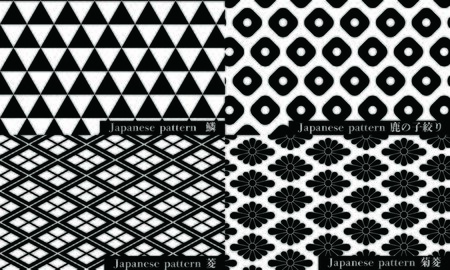 Japanese patternのイラスト素材