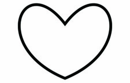 Heart vector icon on white backgroundのイラスト素材