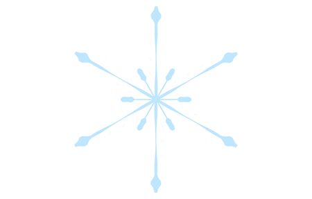 Vector illustration of blue snowflakeのイラスト素材
