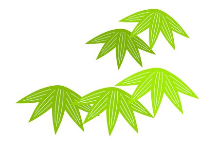 New Year decoration: vector illustration of bamboo leaves yellow green and green

Japanese style designのイラスト素材