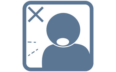 Illustration of coughing without putting anything on your mouthのイラスト素材