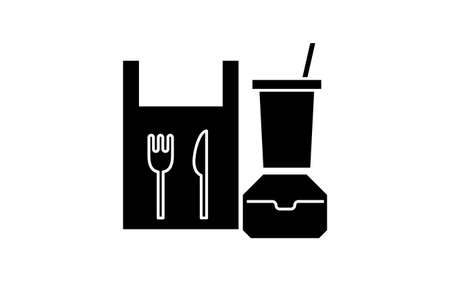Icon recommending you to choose takeoutのイラスト素材