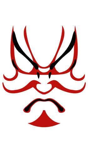 Kumatori of Kabuki, Shibarakuのイラスト素材