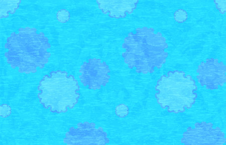 Background material: light blue Japanese paper and Japanese pattern