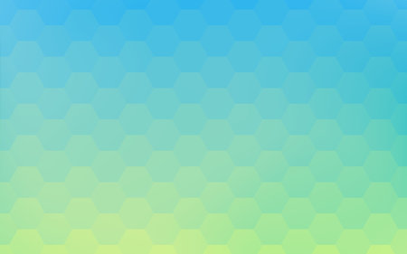 Background material: Geometric pattern of pale yellow-green and blue gradation