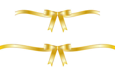 Gorgeous ribbon decoration frame with golden gradationのイラスト素材