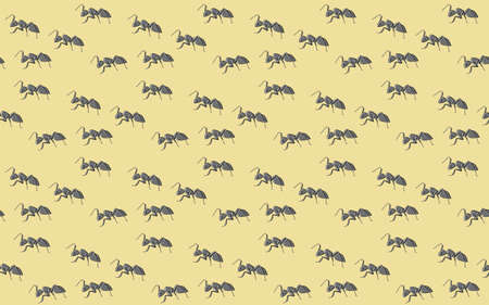 Seamless pattern of edible insects, Antsのイラスト素材