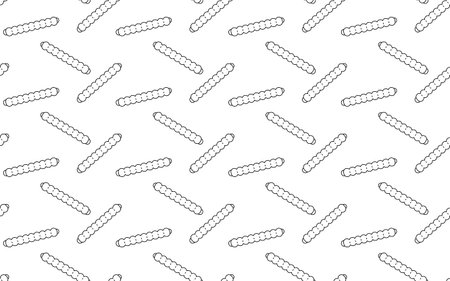 Seamless pattern of edible insects and Bamboo worm