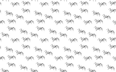 Seamless pattern of edible insects, Antsのイラスト素材