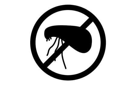 A simple icon for pest control, fleasのイラスト素材