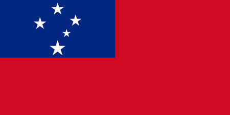 The national flag of the world, Samoaのイラスト素材