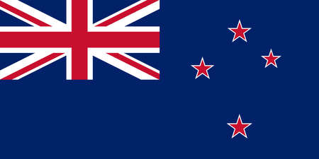 The national flag of the world, New Zealandのイラスト素材