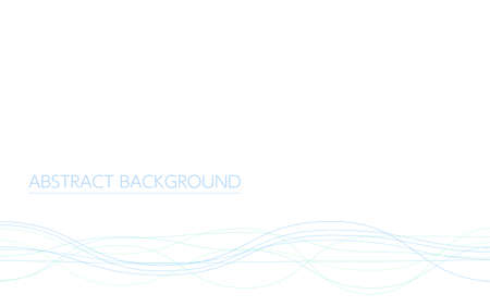 Undulating streamlined abstract background, blue linesのイラスト素材