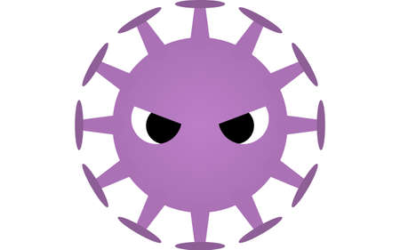 covid-19, conventional form of a new coronavirusのイラスト素材