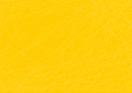 Abstract A3 poster with crossed lines, white on yellowのイラスト素材