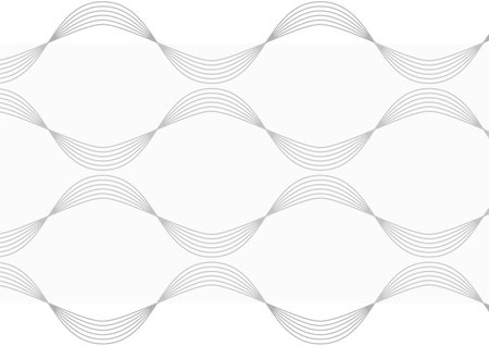 Abstract A3 poster of geometric curves on white backgroundのイラスト素材