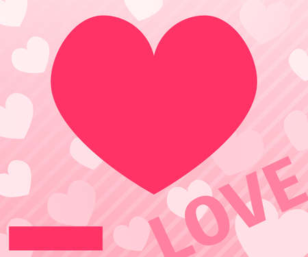 Valentine's Day Sale Banner, Pink Heart, copy space, , 336x280のイラスト素材