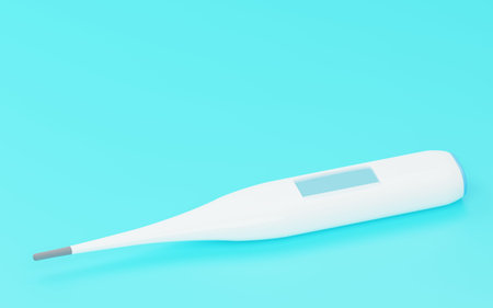 , simple thermometer and copy space