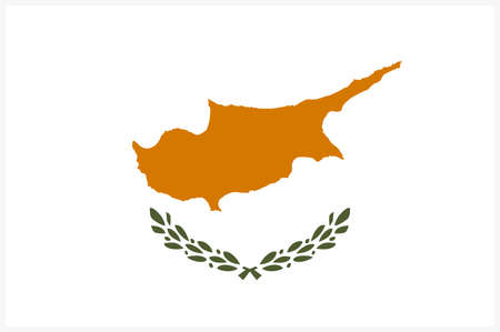The national flag of the world, Cyprusのイラスト素材