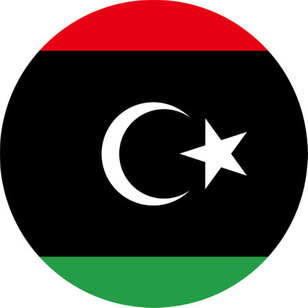 The national flag of the world, Libyaのイラスト素材