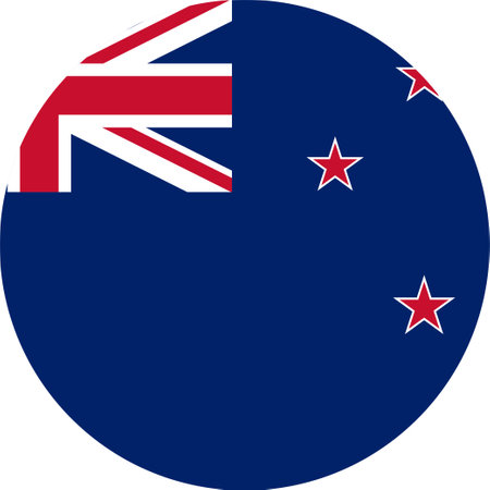 The national flag of the world, New Zealandのイラスト素材
