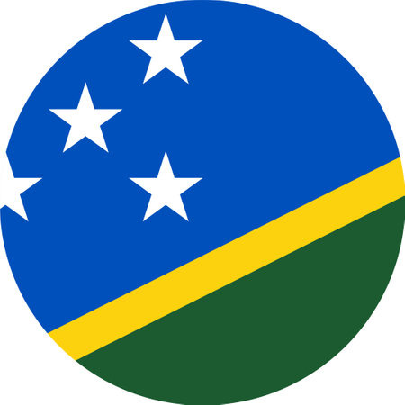 The national flag of the world, Solomon Islandsのイラスト素材