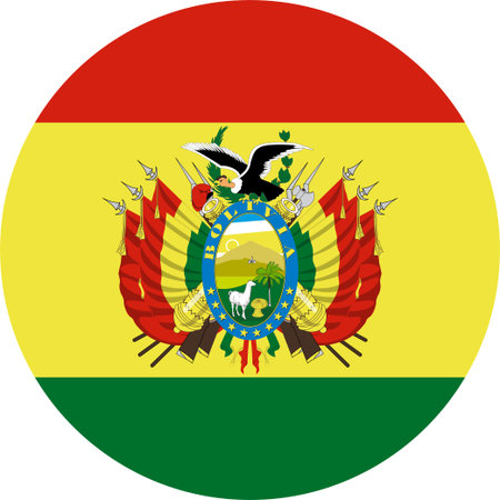 The national flag of the world, Boliviaのイラスト素材