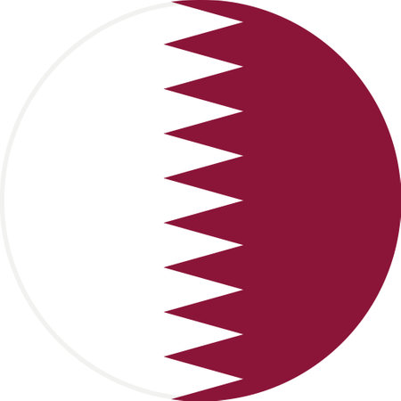 The national flag of the world, Qatarのイラスト素材
