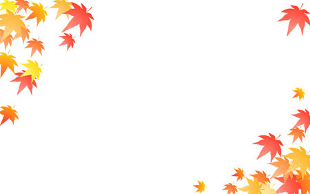 Autumn Leaves Falling, Autumn Backgrounds Web graphics, Vector Illustrationのイラスト素材