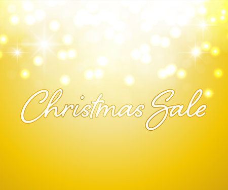 Christmas banner with glittering golden background, Vector Illustrationのイラスト素材