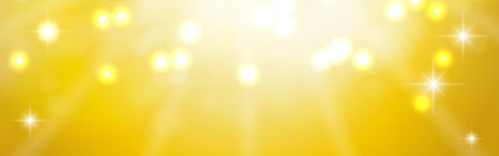 Christmas banner with glittering golden background, with copy space, Vector Illustrationのイラスト素材