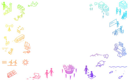 Image illustration of SDGs, Sustainable Development Goals, Vector Illustrationのイラスト素材
