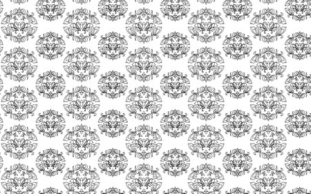 Seamless Pattern Backgrounds, Islamic Damask Pattern, Vector Illustrationのイラスト素材