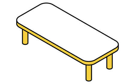 Interior: low table, isometric illustration, Vector Illustrationのイラスト素材