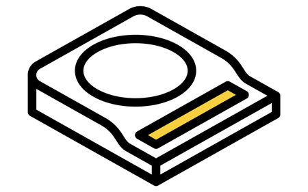 Cooking utensils: digital kitchen scale, isometric illustration, Vector Illustrationのイラスト素材