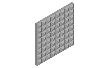 Soundproofing and sound absorption materials Illustration of noise reduction measures that can be taken in rental properties, Vector Illustrationのイラスト素材