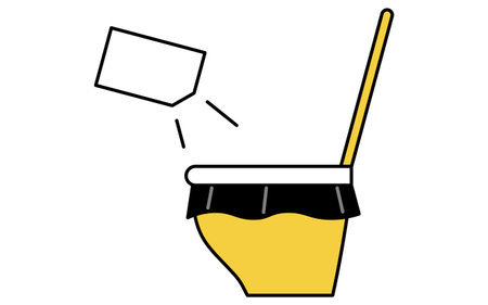 Simple line drawing icon of emergency kit, portable toilet, Vector Illustrationのイラスト素材