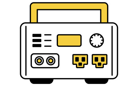 Simple line drawing icon of emergency kit, Emergency battery, Vector Illustrationのイラスト素材