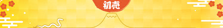New Year's First Banner for the Year of the Snake 2025 - Translation: New Year's first saleのイラスト素材