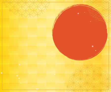 Japanese banner for New Year's and year-end gifts, Vector Illustrationのイラスト素材